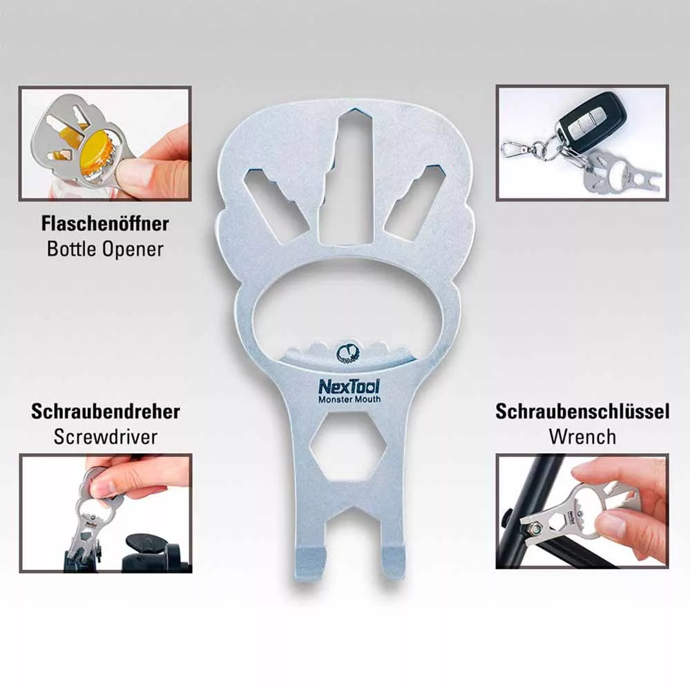 NEXTOOL SCHLÜSSELANHÄNGER-WERKZEUG MONSTER MOUTH