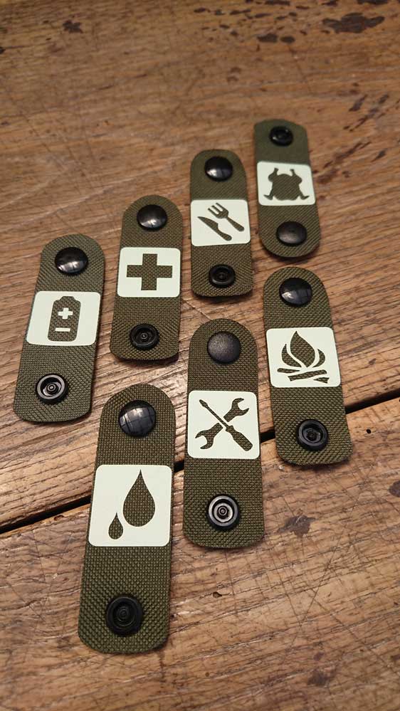 NightStripes BUSHCRAFT EDITION OLIVE FLUORESZIEREND