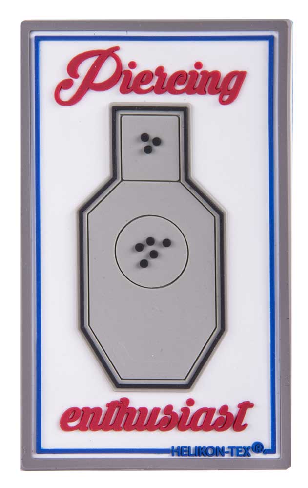 HELIKON-TEX PVC MORALE PATCH PIERCING ENTHUSIAST WEISS