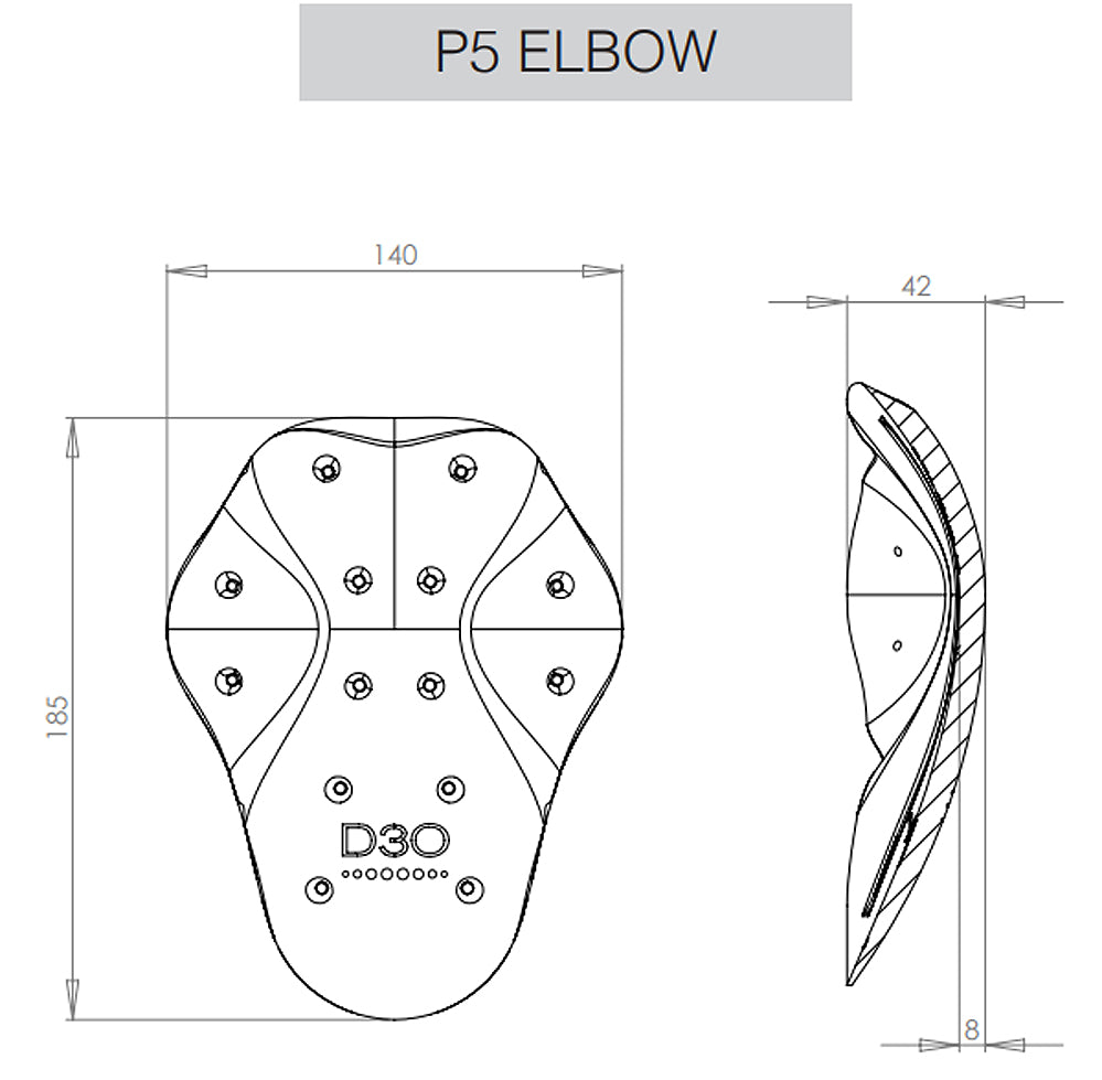 D3O® P5 TACTICAL ELLBOGENSCHÜTZER TAN