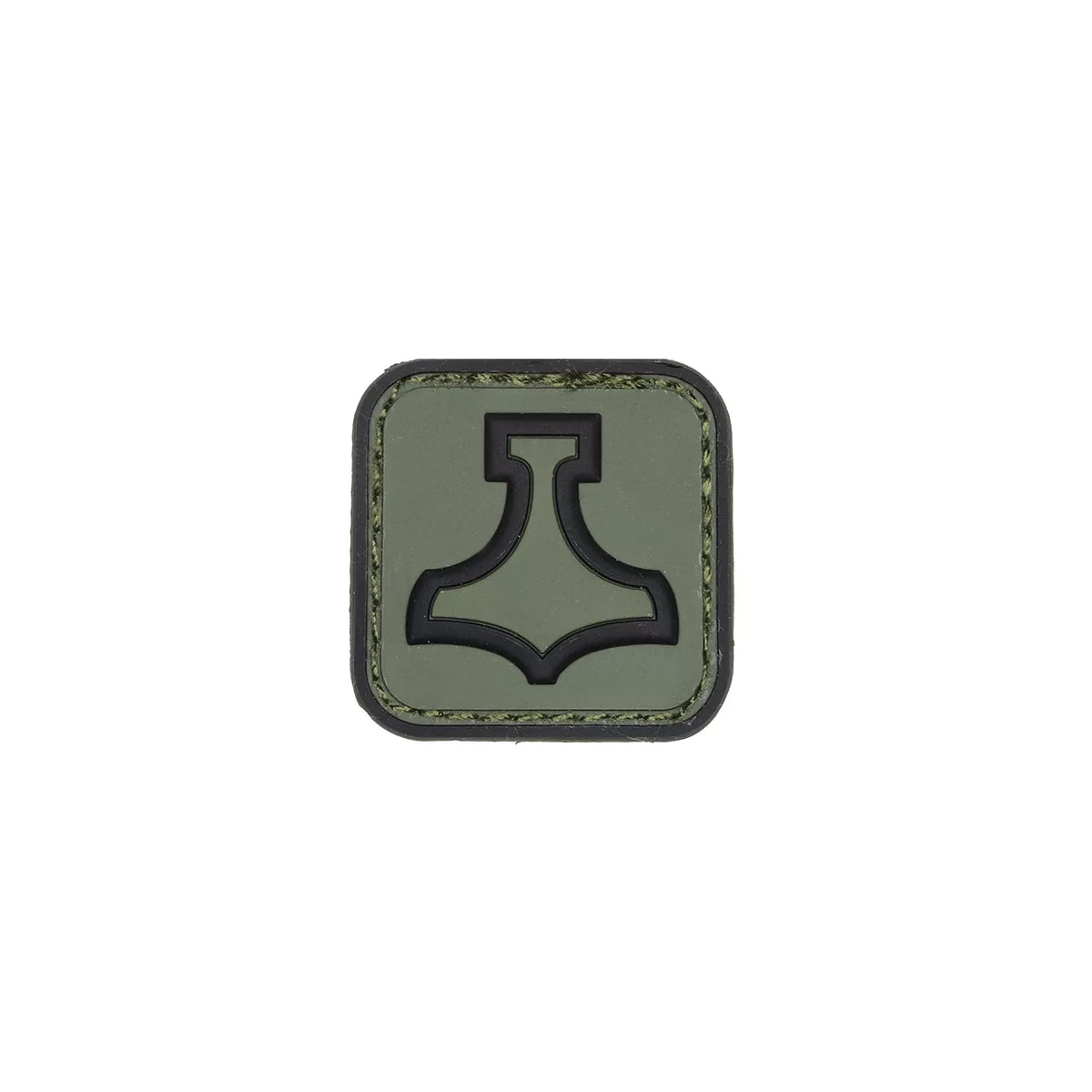 MJOELNIR THORS HAMMER PVC PATCH OLIVE