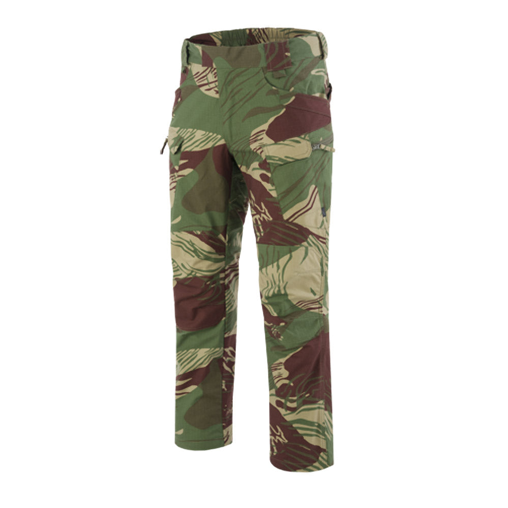 HELIKON TEX URBAN TACTICAL PANTS STRETCH RIPSTOP RHODESIAN BUSHSTROKE CAMOUFLAGE