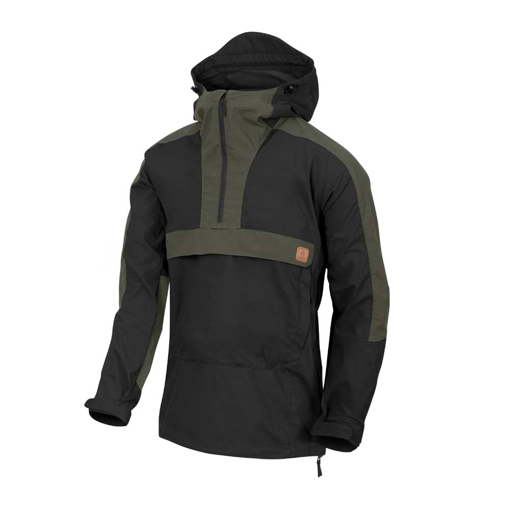 HELIKON-TEX WOODSMAN BUSHCRAFT ANORAK SCHWARZ-TAIGA GREEN