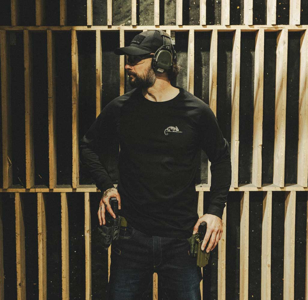 HELIKON TEX LOGO LONG SLEEVE SHIRT SCHWARZ