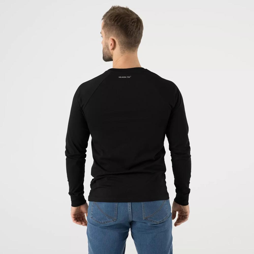 HELIKON TEX LOGO LANGARM SHIRT SCHWARZ