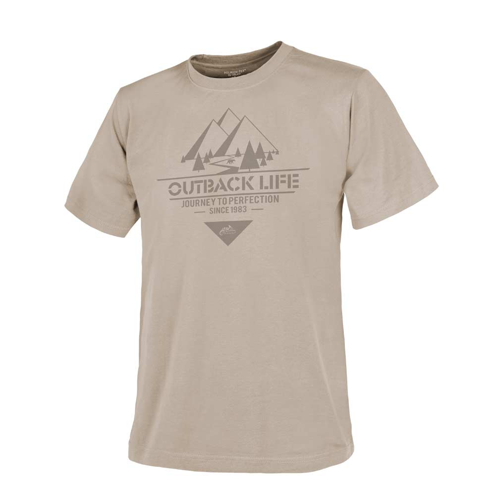 HELIKON-TEX T-SHIRT 'OUTBACK LIFE' KHAKI