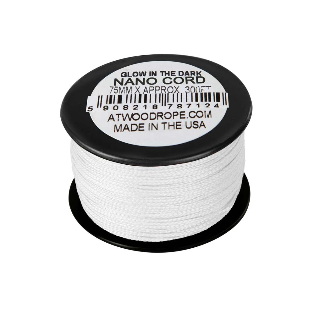NANO CORD PARACORD 300 Ft. GLOW WEISS