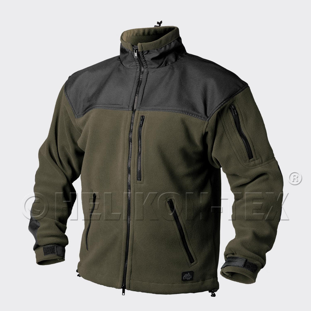 HELIKON-TEX CLASSIC ARMY FLEECEJACKE OLIVE-SCHWARZ