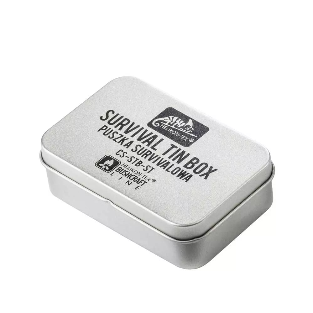 HELIKON-TEX SURVIVAL TIN BOX EDELSTAHL