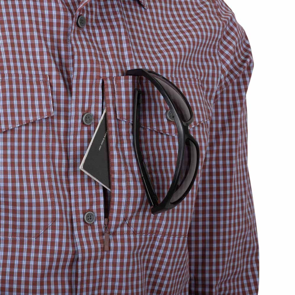 HELIKON-TEX COVERT CONCEALED CARRY SHIRT PHANTOM GREY CHECKERED