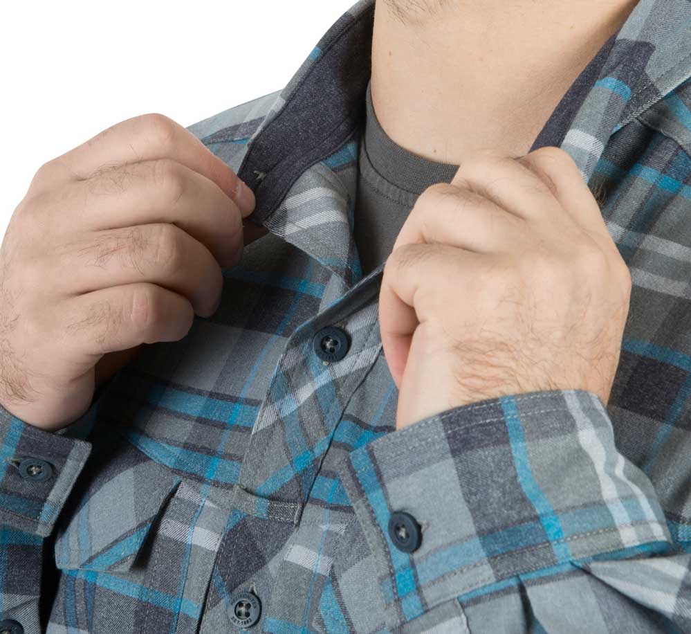 HELIKON-TEX DEFENDER MK2 PILGRIM SHIRT® LONGSLEEVE SHIRT BLUE PLAID