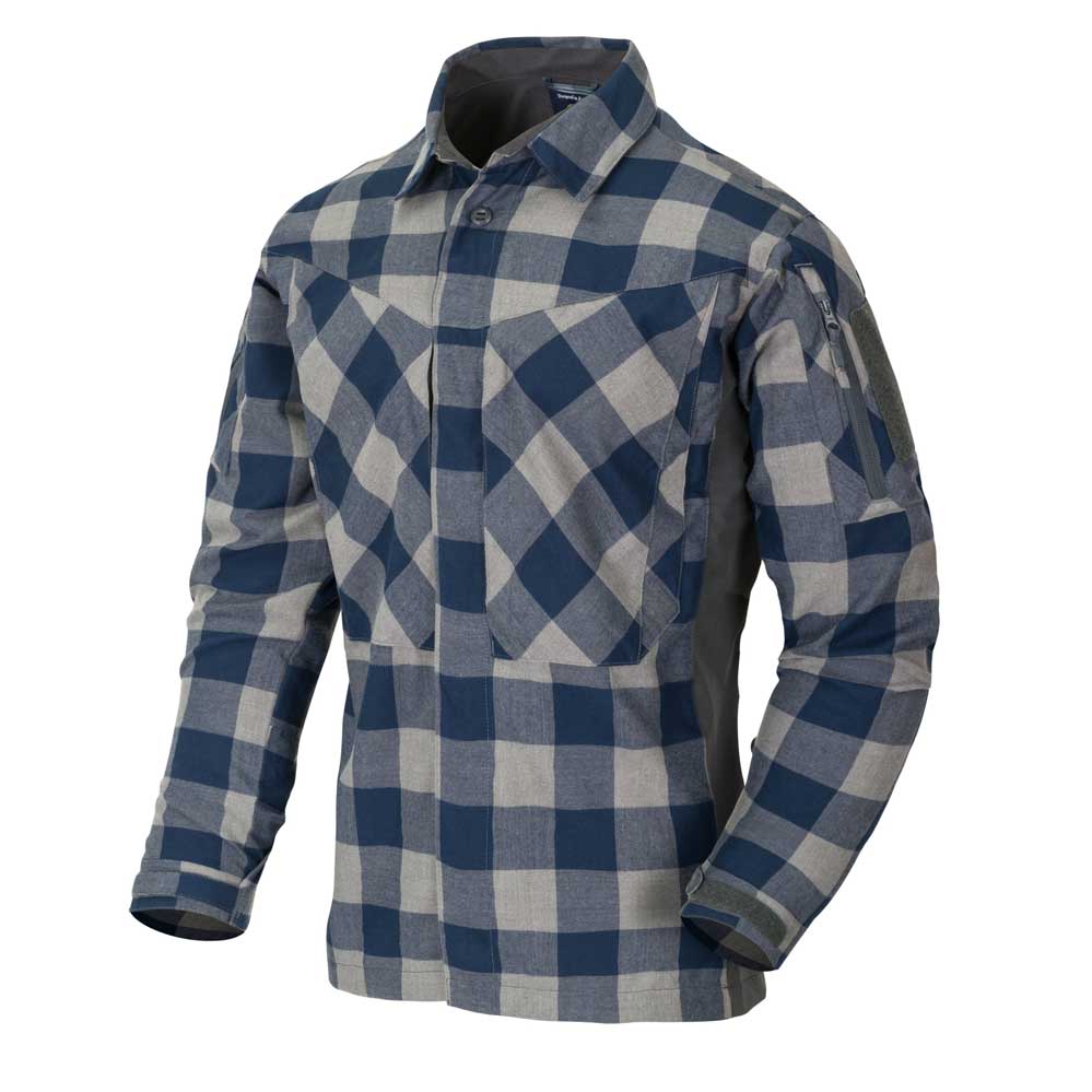 HELIKON-TEX MBDU FLANELL SHIRT® SLATE BLUE CHECKERED