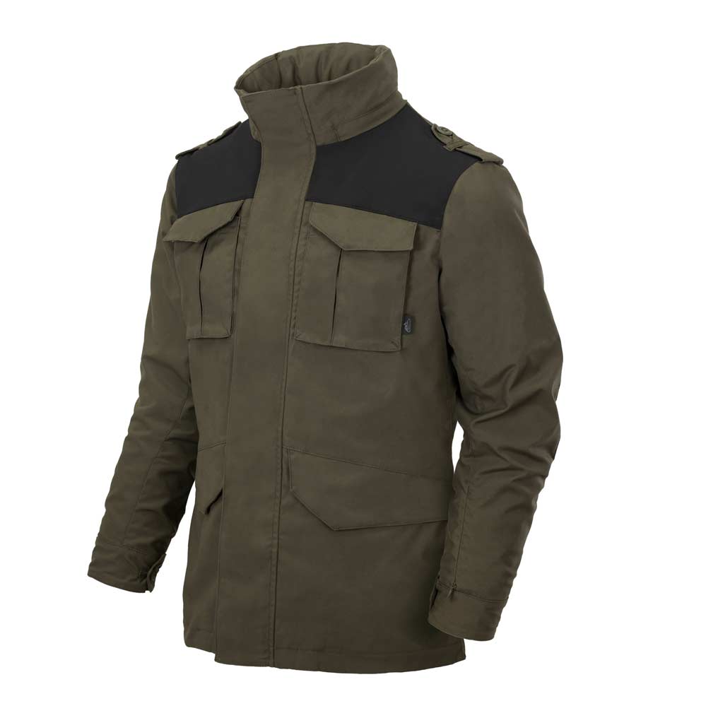 HELIKON-TEX M65 COVERT JACKE TAIGA GREEN - SCHWARZ
