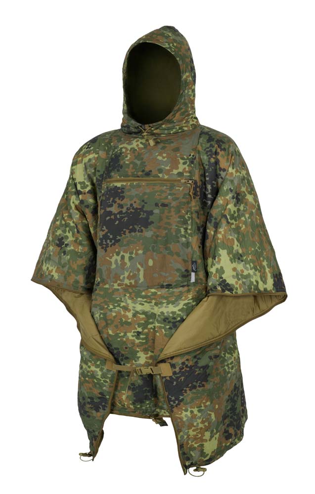 HELIKON-TEX SWAGMAN ROLL PONCHO CLIMASHIELD APEX FLECKTARN