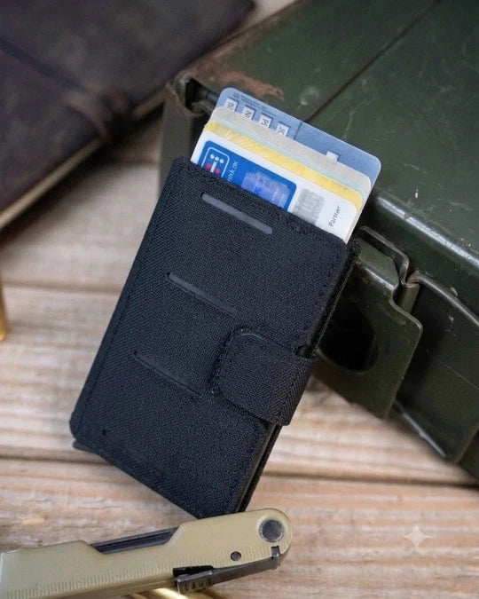 NightStripes Wallet Echo Delta Whisky – ultraflache RFID-Geldbörse
