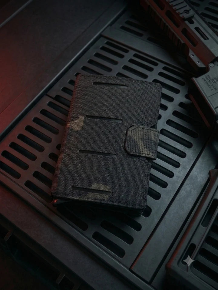 NightStripes Wallet Echo Delta Whisky – ultraflache RFID-Geldbörse