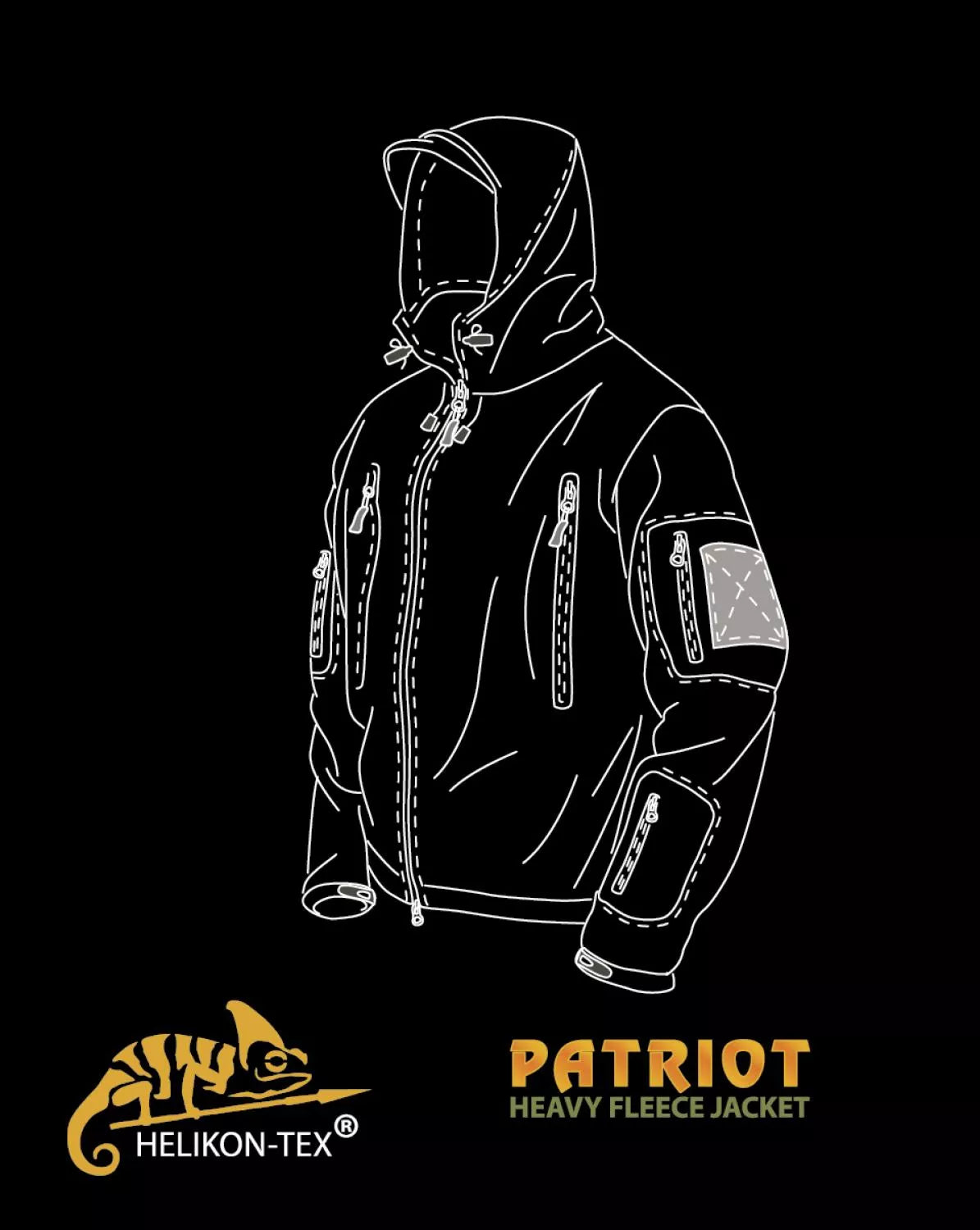HELIKON TEX FLEECE JACKE  PATRIOT OLIVE