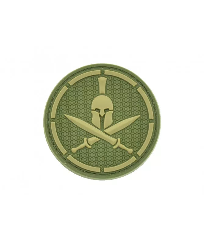 ABZEICHEN PVC PATCH SPARTAN KRIEGER SPARTIATE OLIVE