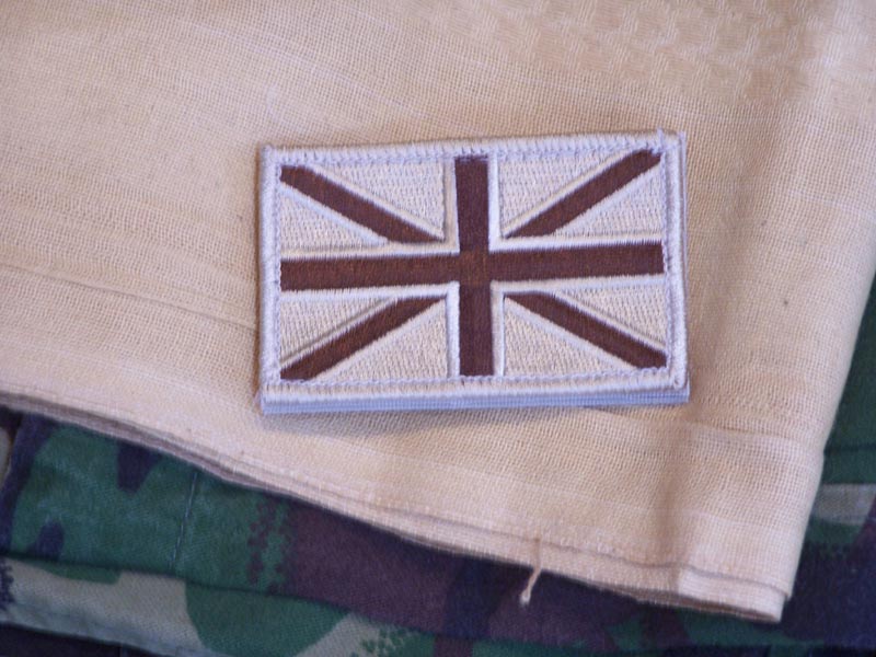 Gestickter Union Jack Desert