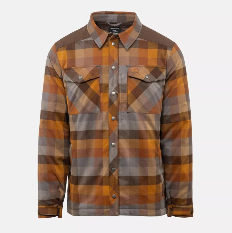 Helikon-Tex Warden gefüttertes Bushcraft-Hemd Light Brown Plaid