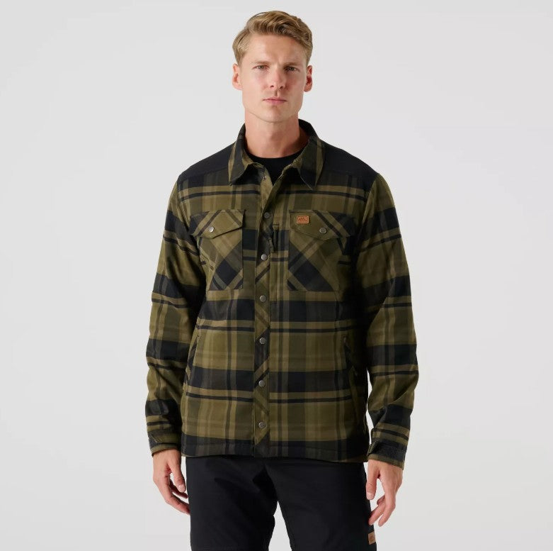 Helikon-Tex Warden gefüttertes Bushcraft-Hemd New Green Plaid