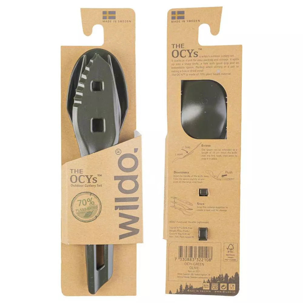 WILDO® THE OCYS™ (OUTDOOR CUTLERY SET)  OLIVE