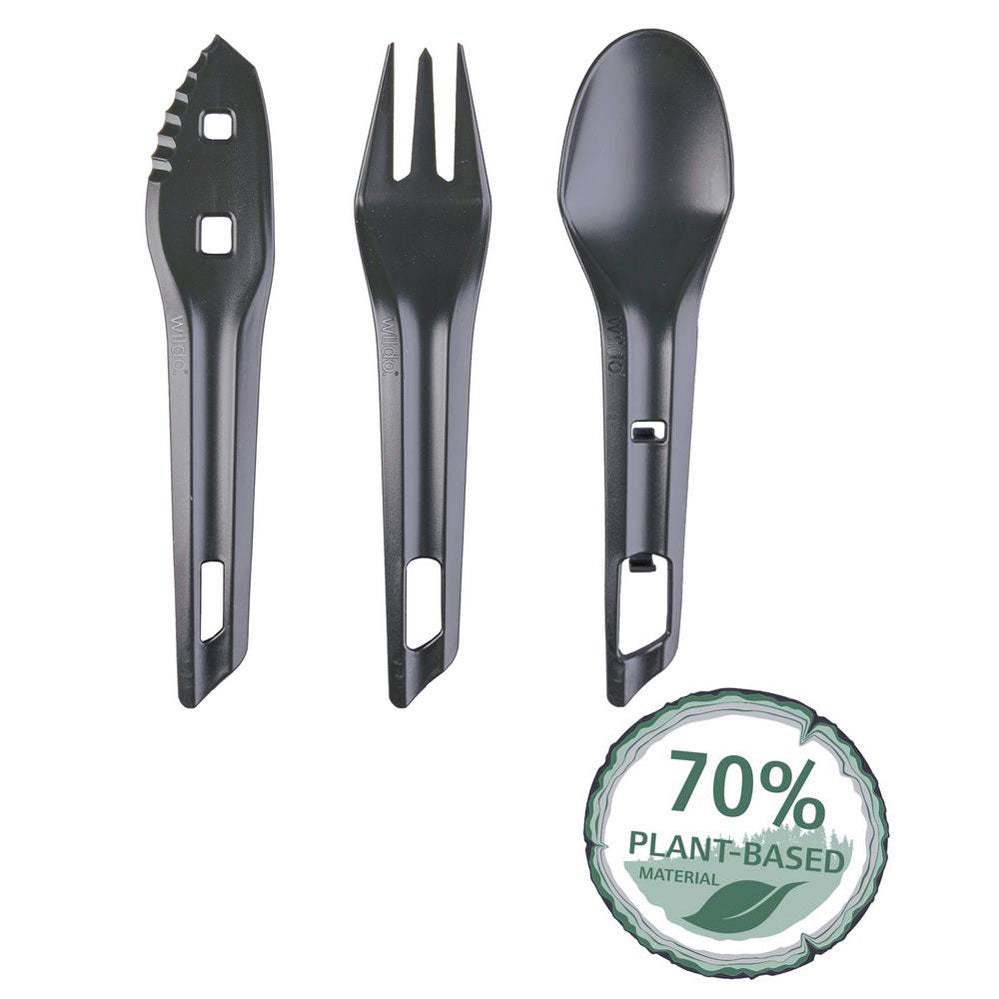 WILDO® THE OCYS™ (OUTDOOR CUTLERY SET)  DARK GREY