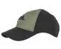 Preview: HELIKON-TEX LOGO CAP SCHWARZ UND VORDERSEITE OLIVE-GREEN