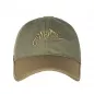 Preview: HELIKON-TEX LOGO CAP SCHWARZ UND VORDERSEITE OLIVE-GREEN