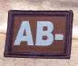 Preview: ID Patch Bloodgroup OD Green / Desert with Velcro AB Neg