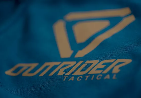 OUTRIDER TACTICAL LOGO ZIP HOODIE BLAU