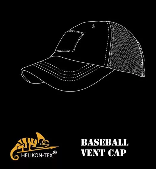 HELIKON TEX TACTICAL BASEBALL VENT CAP SCHWARZ