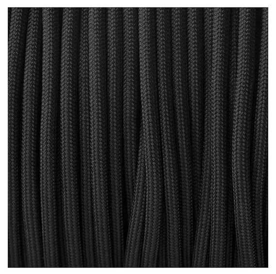 US PARACORD 550 BLACK METERWARE