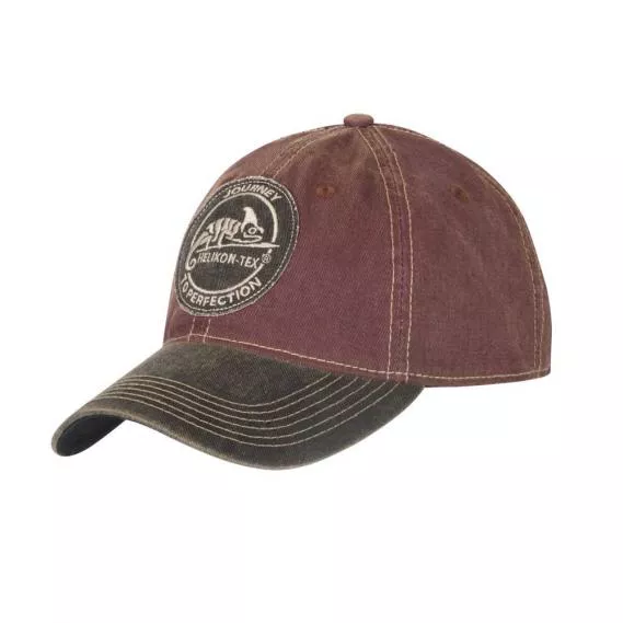 HELIKON-TEX SNAPBACK CAP - Dirty Washed Maroon - Black