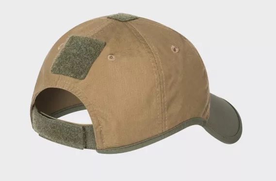 HELIKON-TEX LOGO CAP SCHWARZ UND VORDERSEITE OLIVE-GREEN