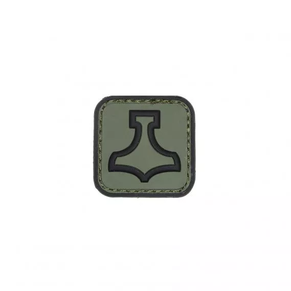 MJOELNIR THORS HAMMER PVC PATCH OLIVE