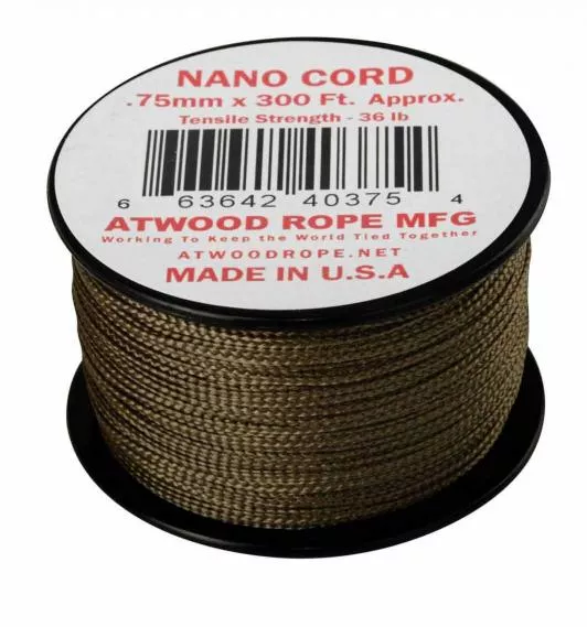 NANO CORD PARACORD 300Ft. COYOTE