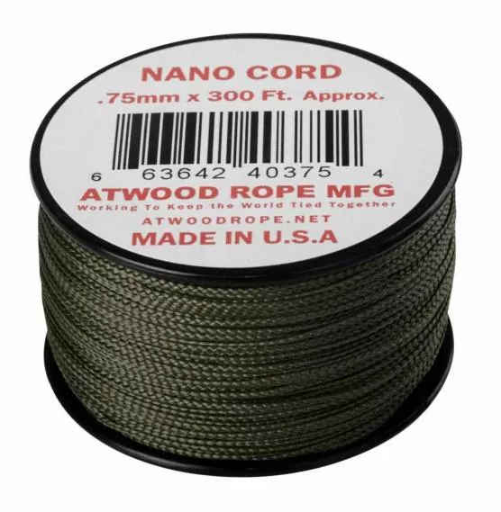 NANO CORD PARACORD 300Ft. OLIVE