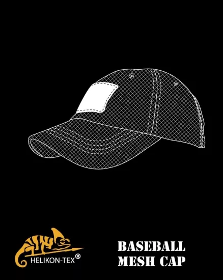 HELIKON TEX TACTICAL BASEBALL MESH CAP SCHWARZ