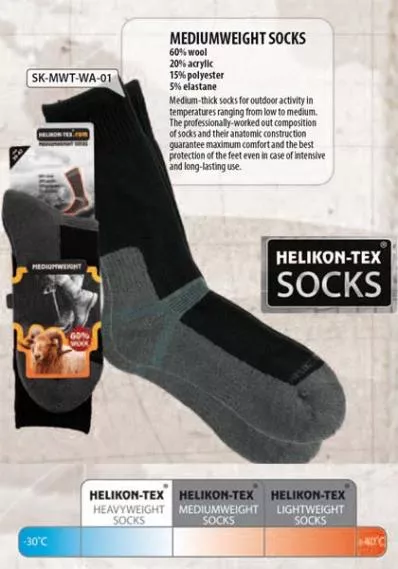 HELIKON-TEX MEDIUMWEIGHT SOCKS - Wool