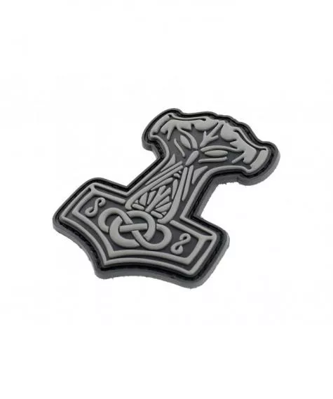 MJOELNIR THORS HAMMER PVC PATCH SCHWARZ