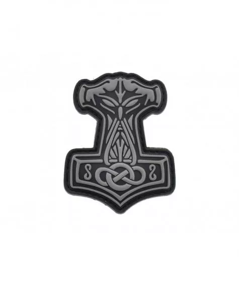 MJOELNIR THORS HAMMER PVC PATCH SCHWARZ