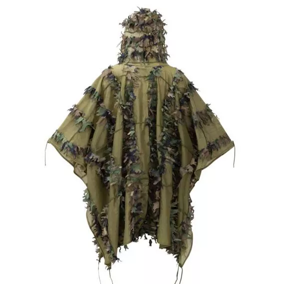 HELIKON-TEX LEAF GHILLIE PONCHO US WOODLAND