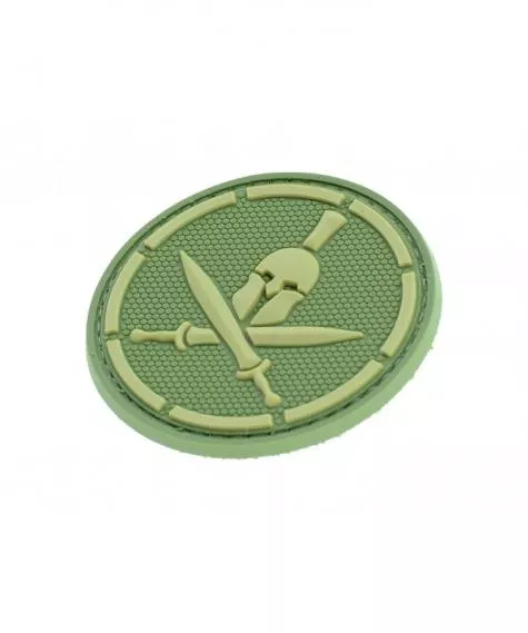 ABZEICHEN PVC PATCH SPARTAN KRIEGER SPARTIATE OLIVE