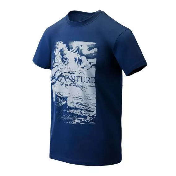 HELIKON TEX MOTTO T-SHIRT ADVENTURE IS OUT THERE SENTINEL LIGHT