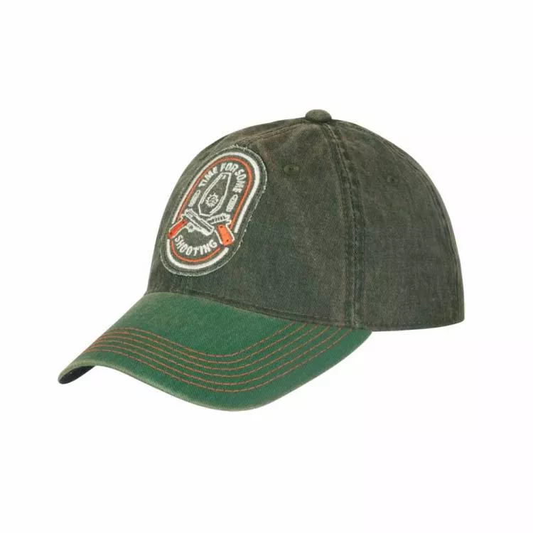 HELIKON-TEX SHOOTING SNAPBACK CAP - Dirty Washed Dark Green - Kelly Green