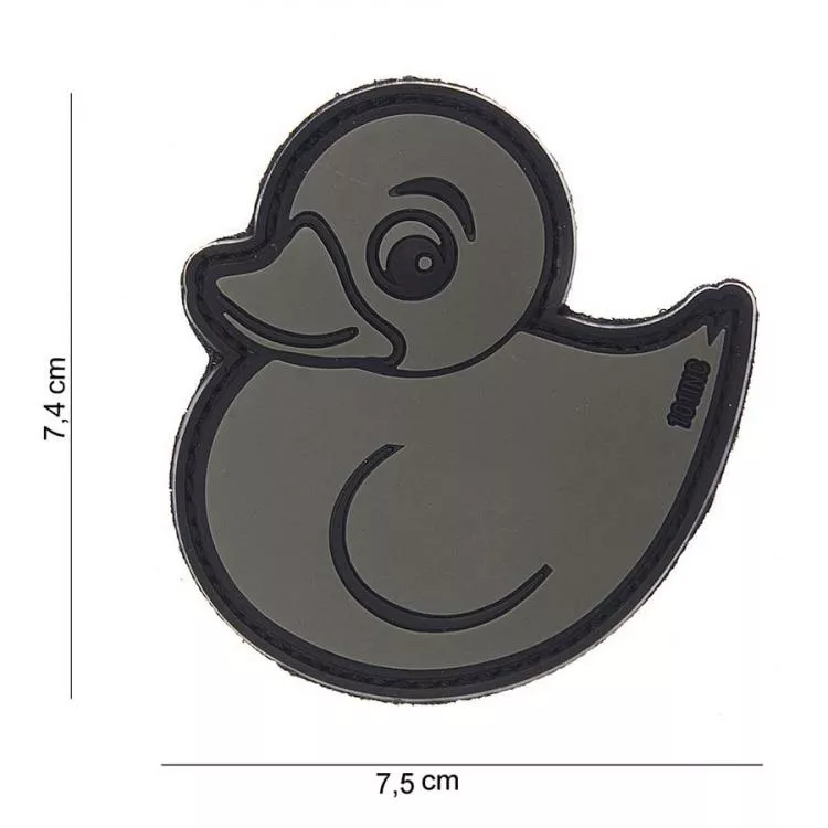 RUBBER PATCH DUCK GRAU