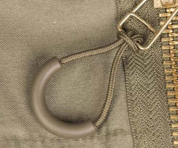 2 STÜCK RING-PULL ZIPPER OLIVE