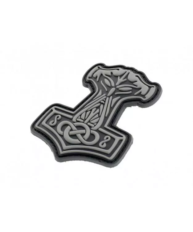 MJOELNIR THORS HAMMER PVC PATCH SCHWARZ