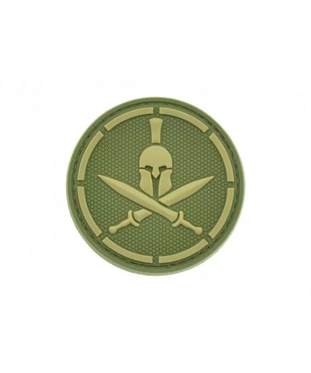 ABZEICHEN PVC PATCH SPARTAN KRIEGER SPARTIATE OLIVE